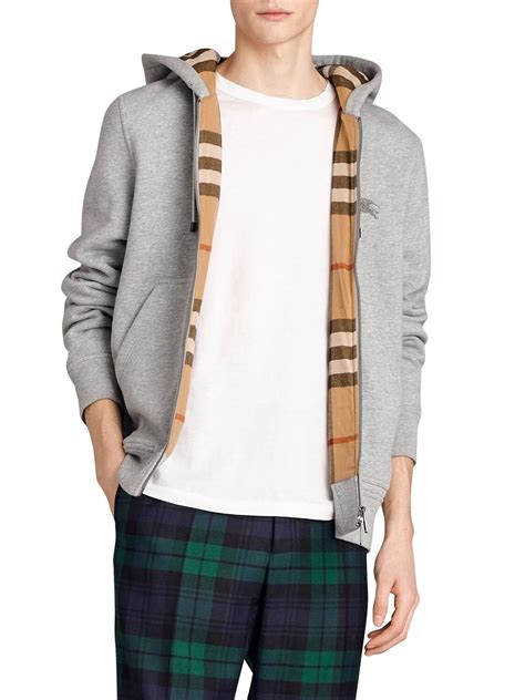 burberry zip up jacket mens|Burberry zip hoodie.